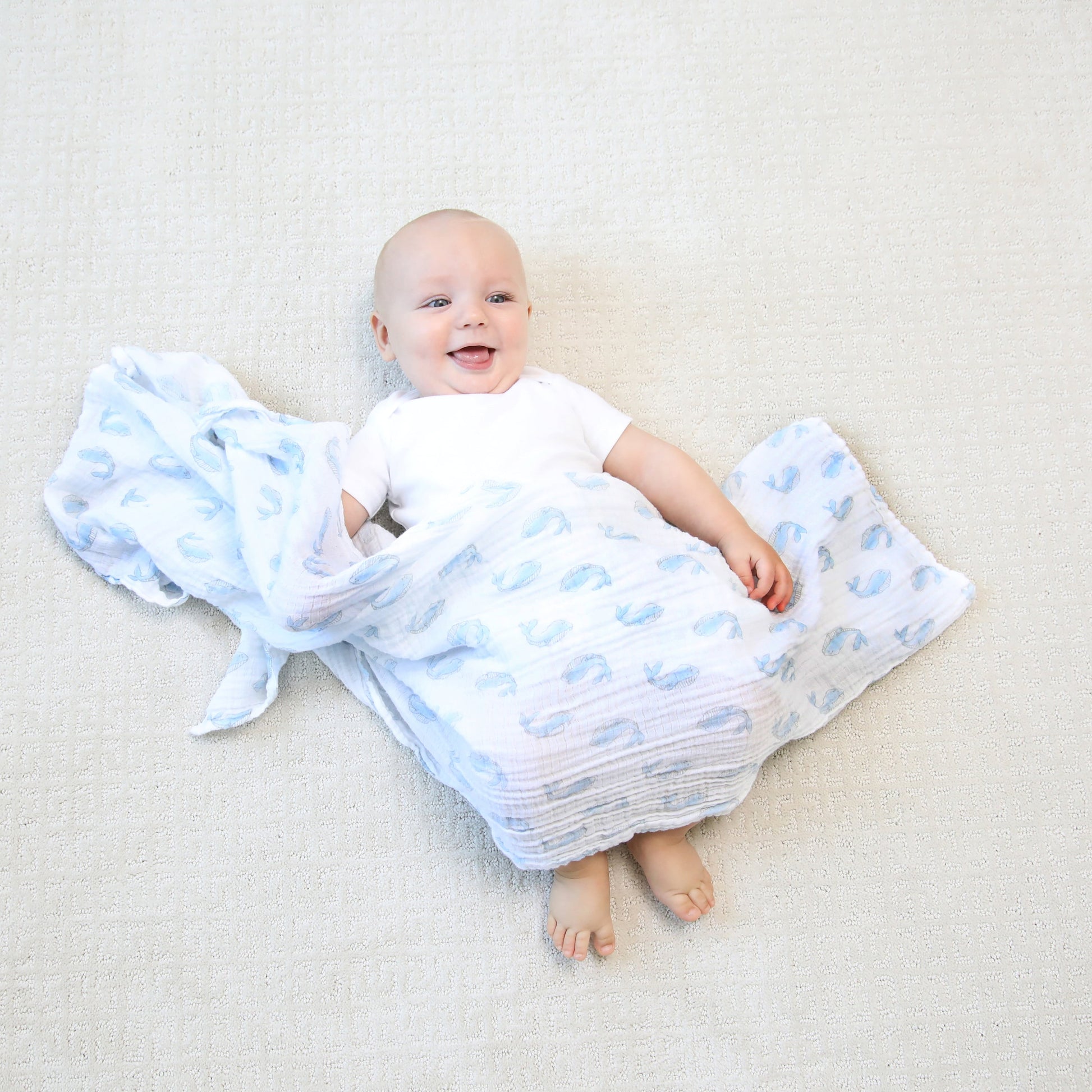 Aden + Anais Essentials 100% Muslin Cotton Swaddle Blanket, Unisex, 4 Pack, Natural History