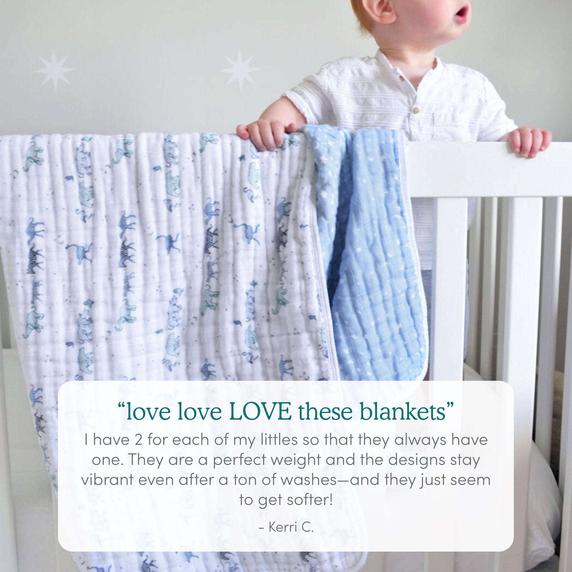 aden + anais Classic Modern Dream Blanket Boy's Harry Potter Gray Cotton Muslin Baby Blanket