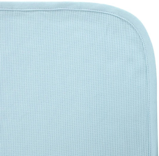 TL Care 100% Cotton Thermal Waffle Swaddle Blanket, Soft, Breathable & Stretchy, Blue, 30" x 40" for Boys and Girls, Perfect for Swaddling, Travel and Gifting