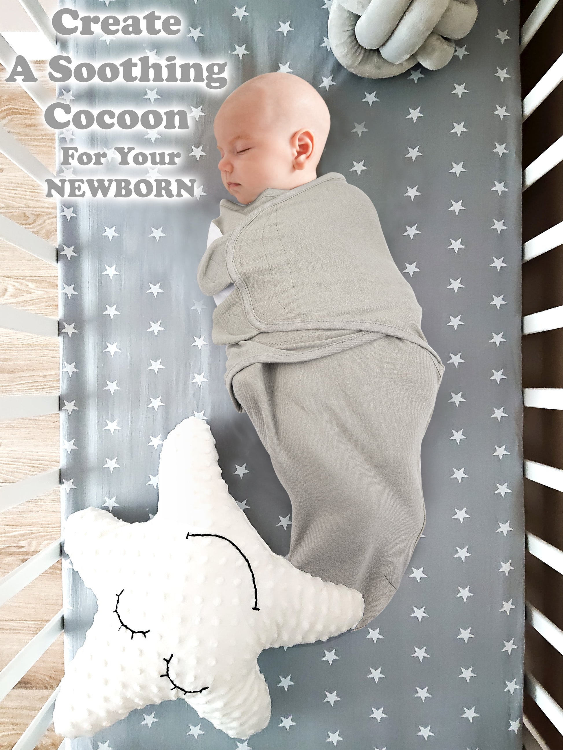 Bublo Baby Preemie Swaddles 4-7 lbs - 3-Pack Premature Babies Swaddle Sleep Sack - Organic Cotton - Premature Infant Sleeping Sack - Easy Adjustable Baby Swaddle Blanket Wrap