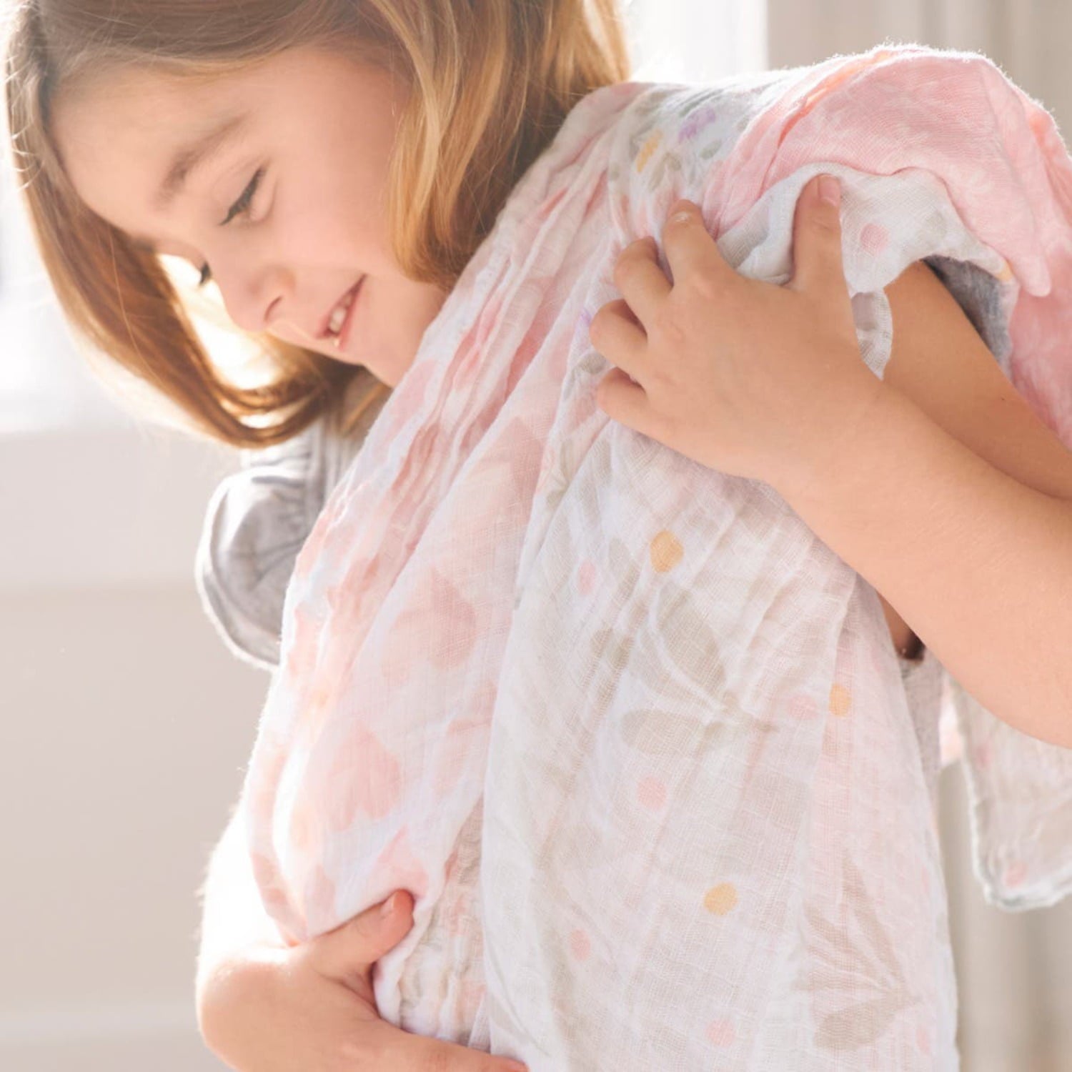 aden + anais Essentials Swaddle Blanket, 4 Pack, Piece of My Heart