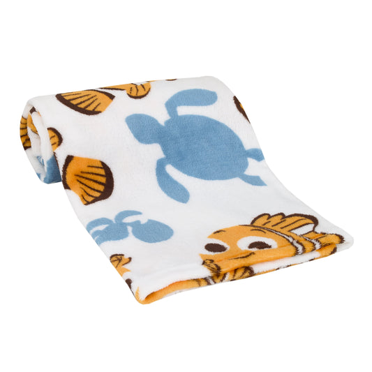 Disney Finding Nemo Crush and Squirt Super Soft Baby Blanket
