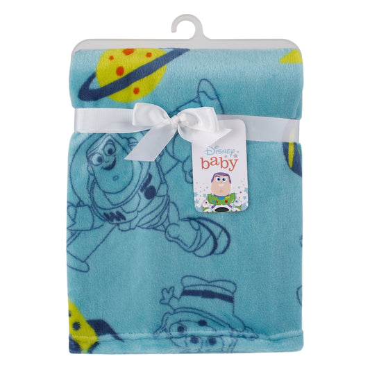 Disney Toy Story Aqua, Lime and Orange Buzz Lightyear Baby Blanket