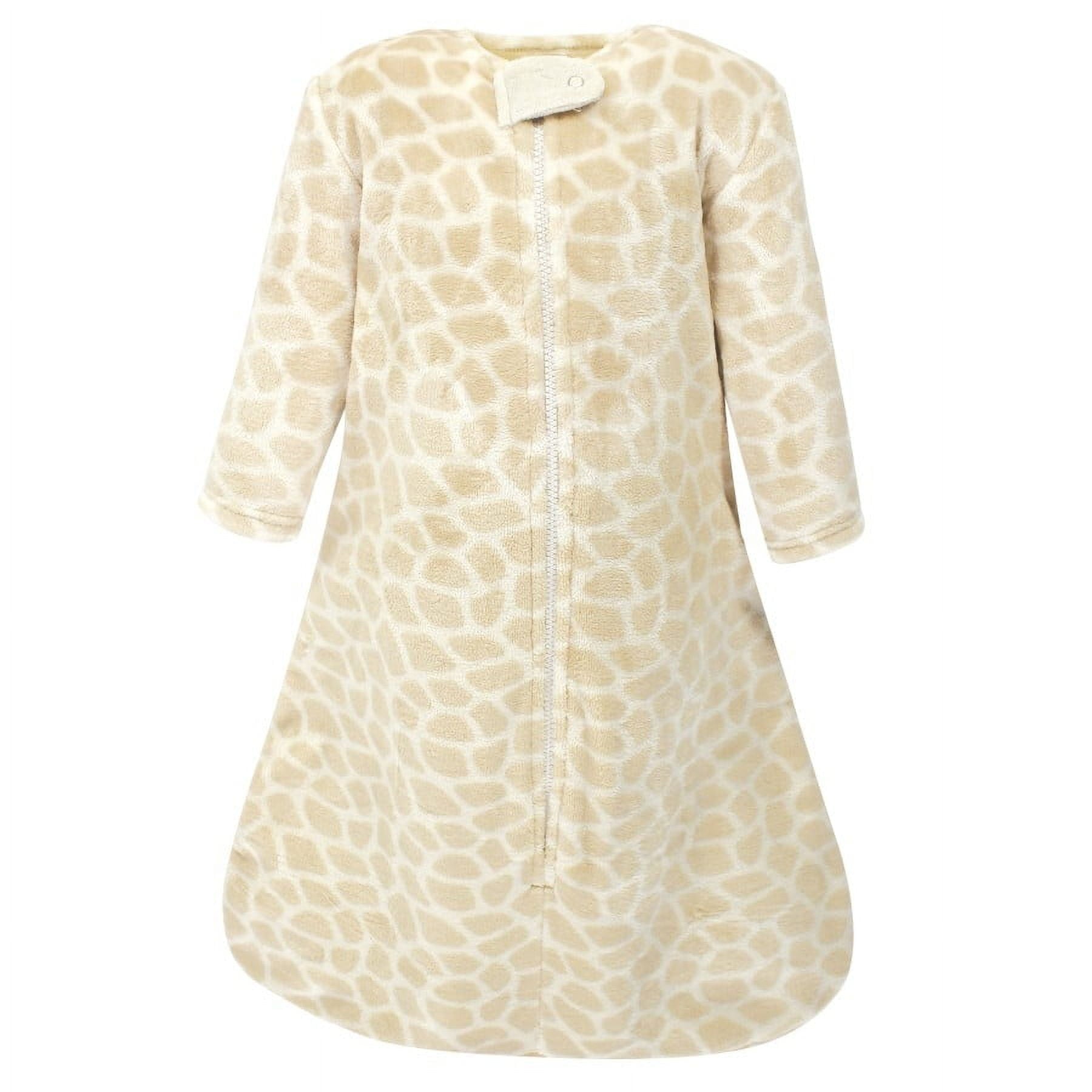 Hudson Baby Plush Long-Sleeve Sleeping Bag, Sack, Blanket, Giraffe, 12-18 Months