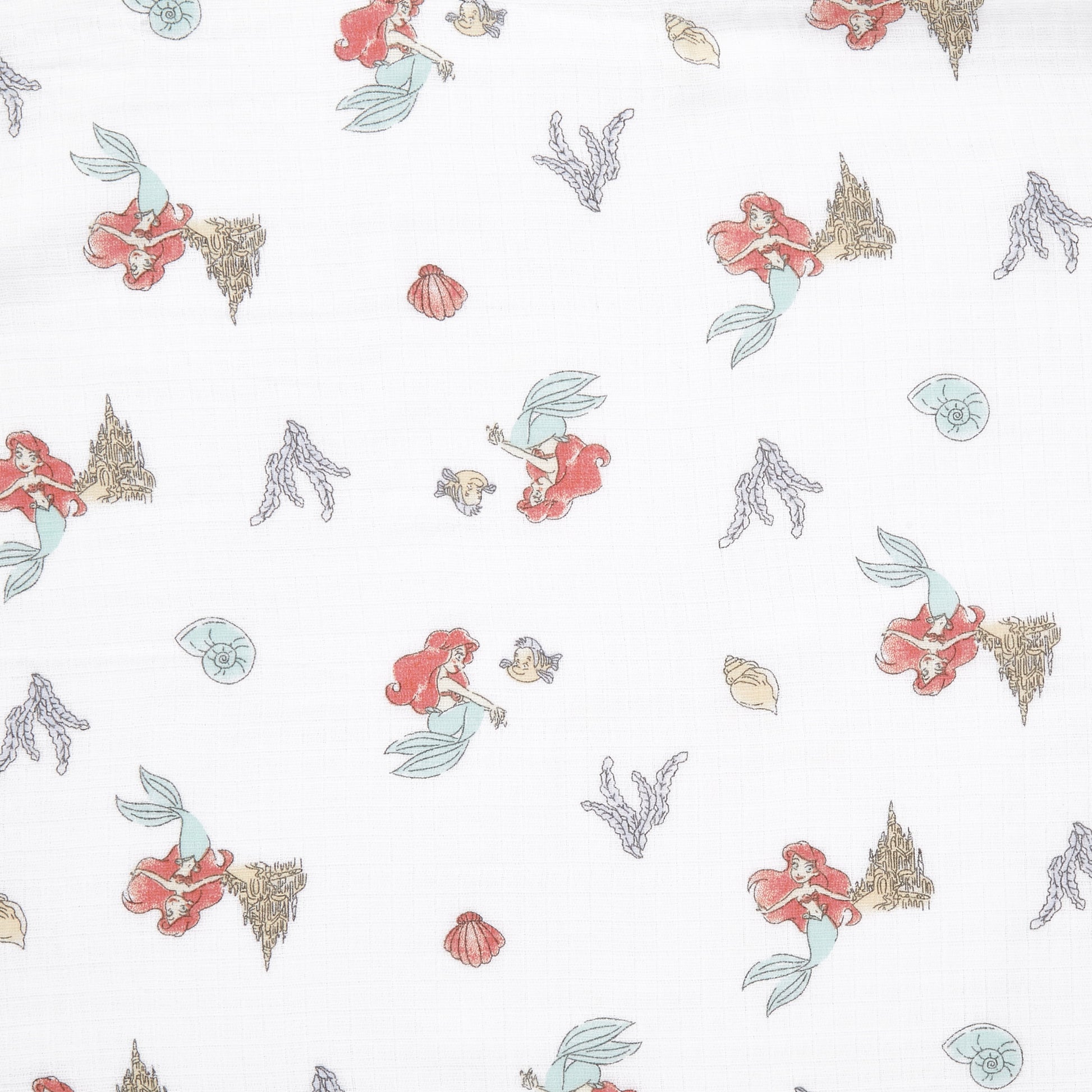 Aden + Anais Essentials Disney Princess 100% Muslin Cotton Swaddle Blanket, Female, 2 Pack